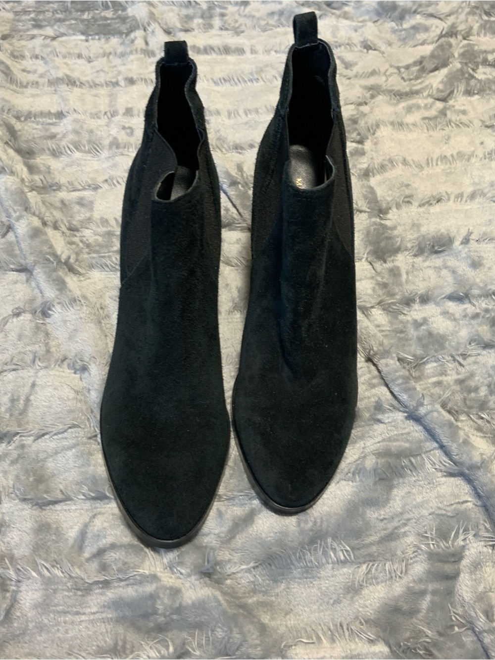 [193] Marc Fisher Black Suede Ankle Booties